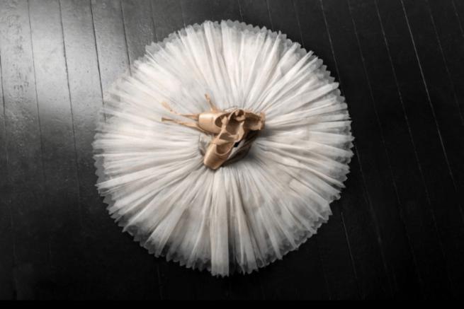 A tutu and ballet shoes