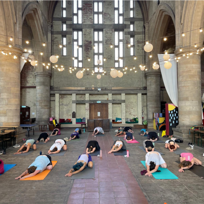 YOGA SESSION AT LEFT BANK 