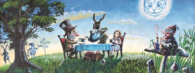 Painting of the Mad Hatter's Tea Party