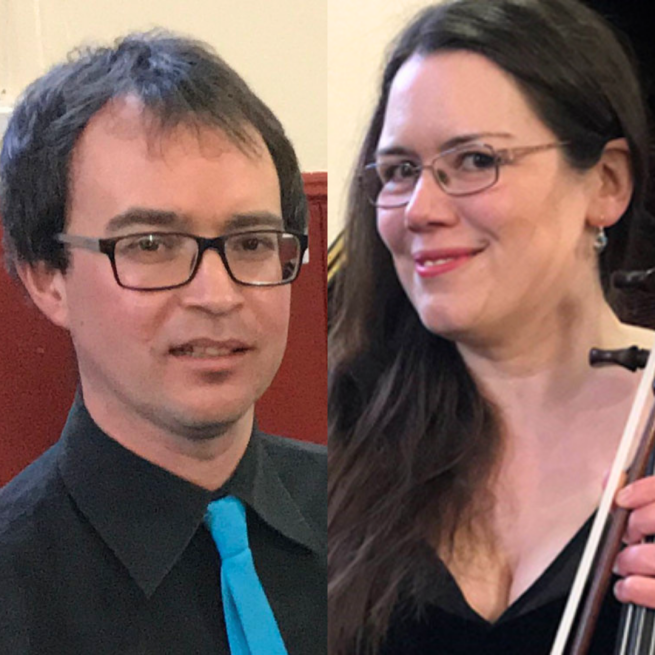 Headshots of Catherine and David.