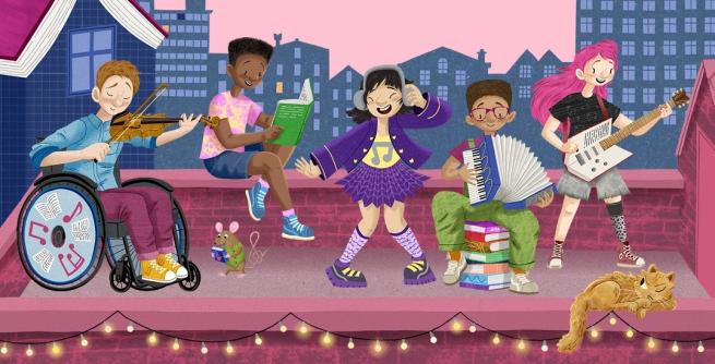Image copyright Harry Woodgate 2026, Read to the Beat, copyright The Reading Agency 2026