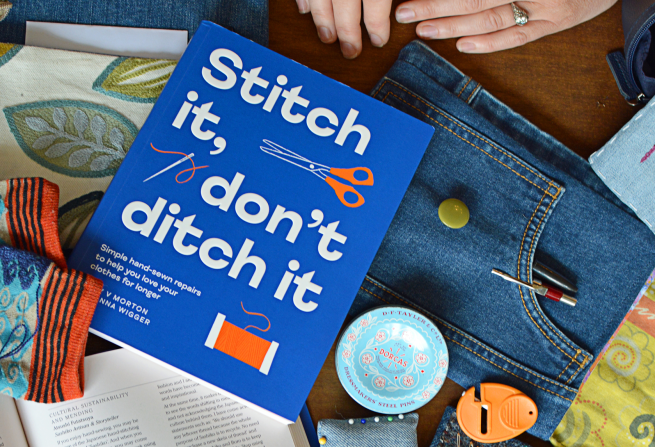 book cover of Stitch it, don't ditch it