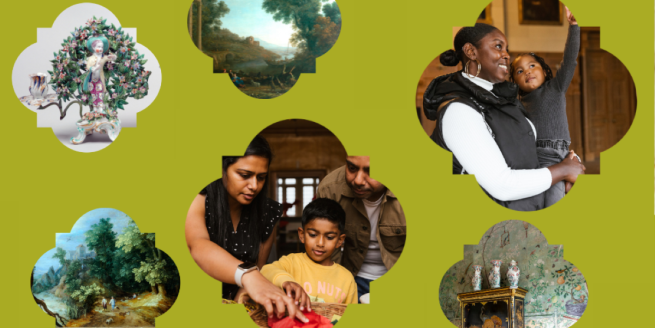 Images of families at Temple Newsam