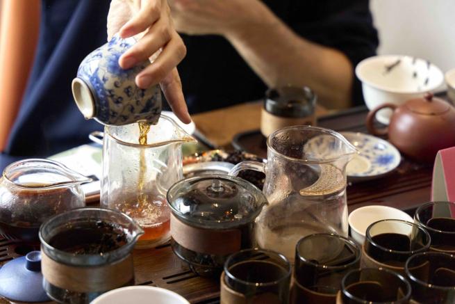 Tea being prepared and served at Sea Cloud Halls Spring Tea Tasting, 2026