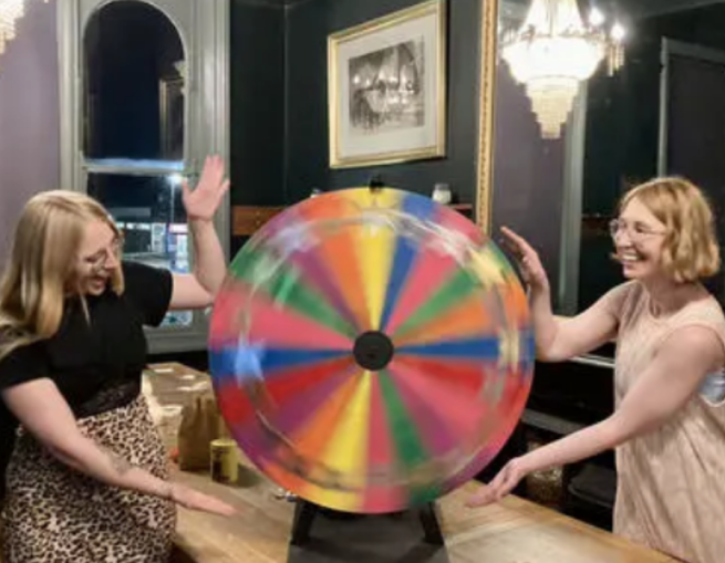Milk Teeth Productions spinning the wheel of fortune 