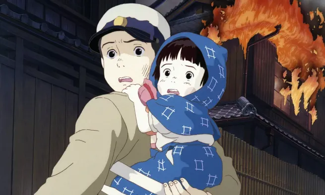 A still from "Grave of the Fireflies"