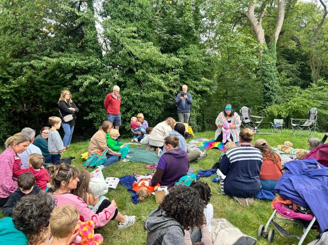 Families at the Headingley Bear Pit