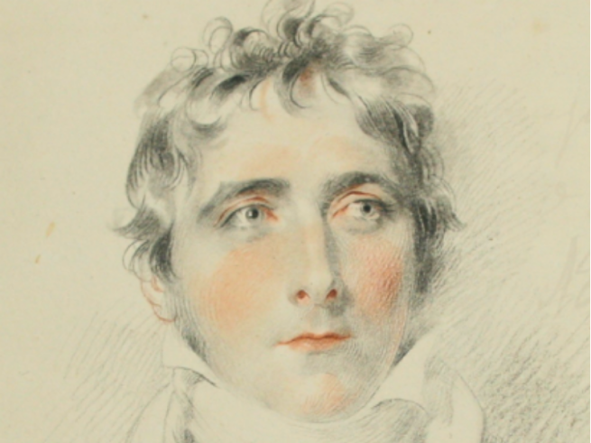 Pencil drawing of Shakespeare.