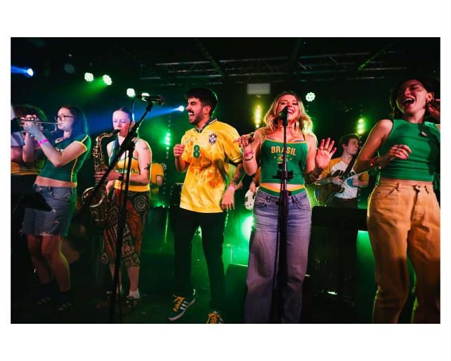 Brazilian music stars Gustavo Andrade & The Brasukas play a free show at Brudenell Social Club Leeds on 6th March