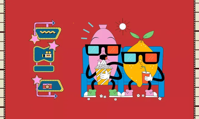 A graphic for "North by Northeast Goes Cinema"