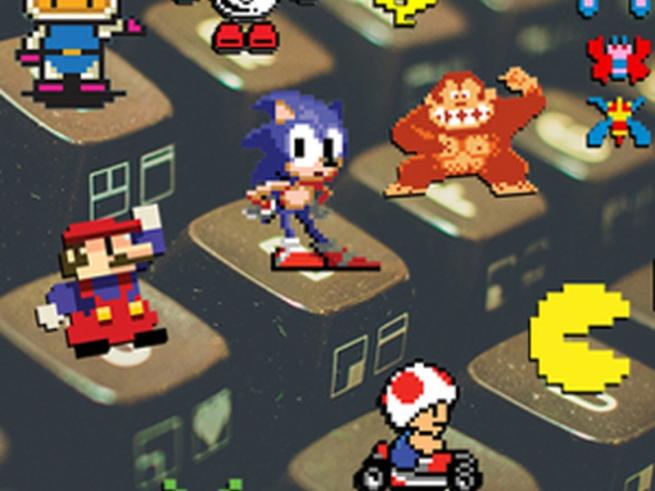 keyboard and games characters