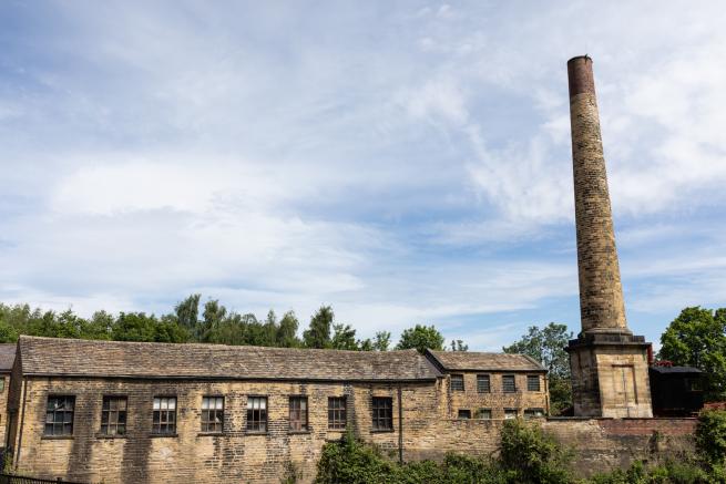 Photograph of the grounds and exterior of Leeds Industrial Museum