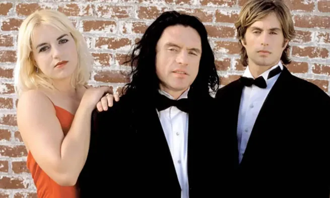 A still from the film "The Room"