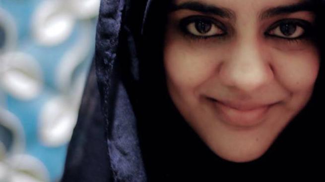 A close-up of Zanib Mian's face