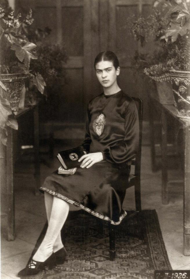 Frida Kahlo at 18, photographed in 1926 by her father, Guillermo Kahlo.