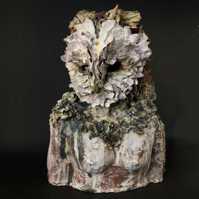 Ceramic figure of an owl