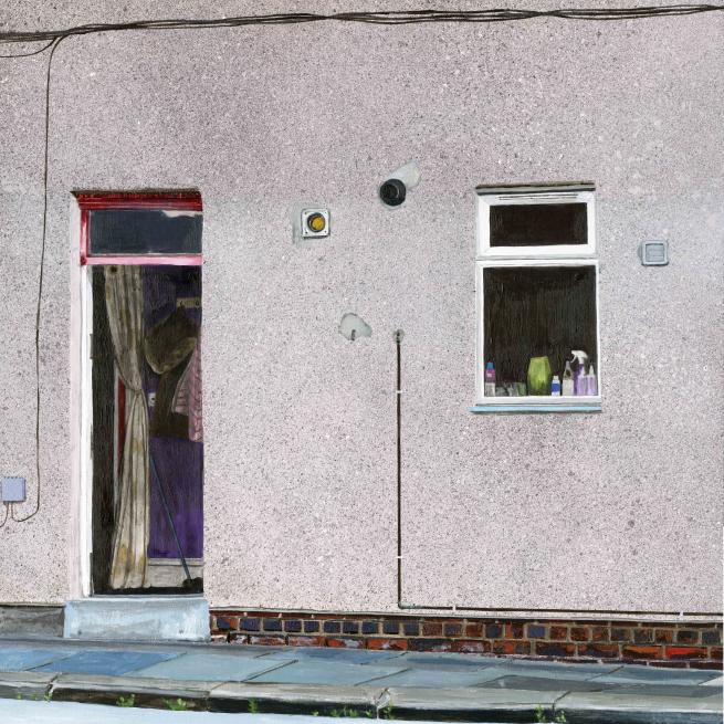 Painting of an open door