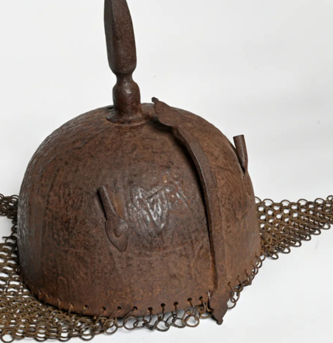 Helmet [ЧХМ2022.173.10] Courtesy of the Chinggis Khan National Museum.
