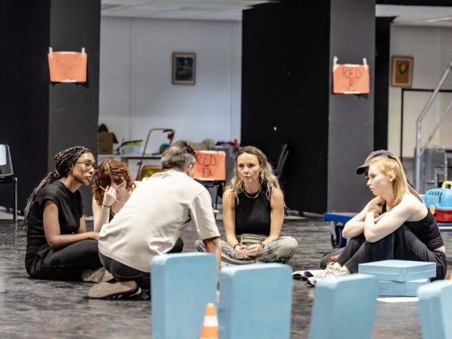 Actors in rehearsals 