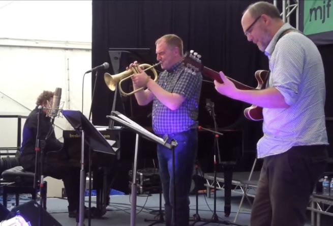 paradise Trio playing at Manchester Jazz Festival 