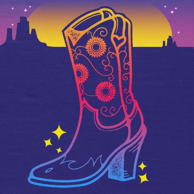 Illustration of a cowboy boot