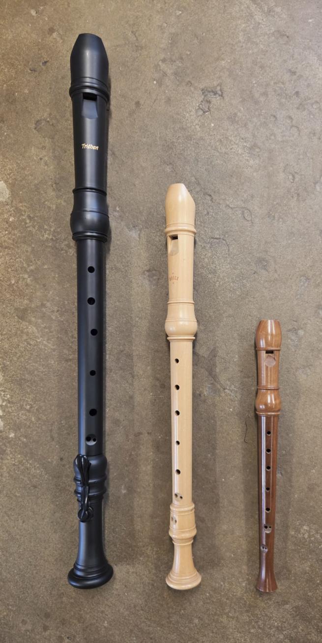 Different sized recorders