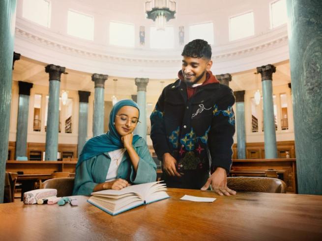 young muslim people at Uni 