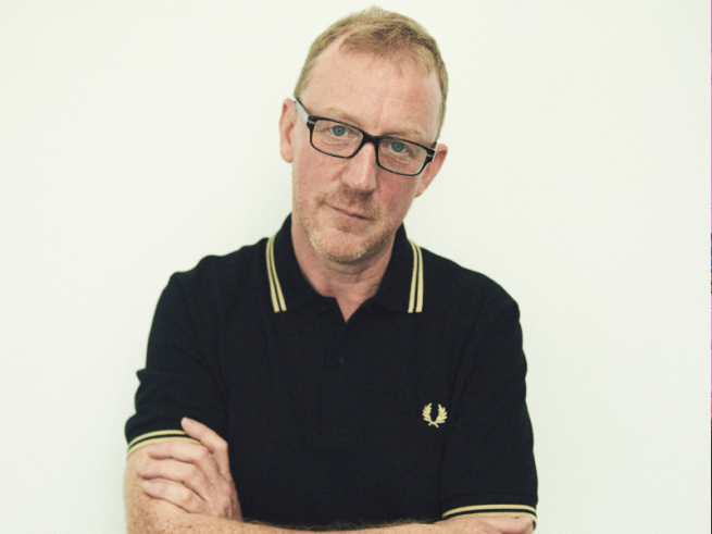 Head shot of Dave Rowntree.