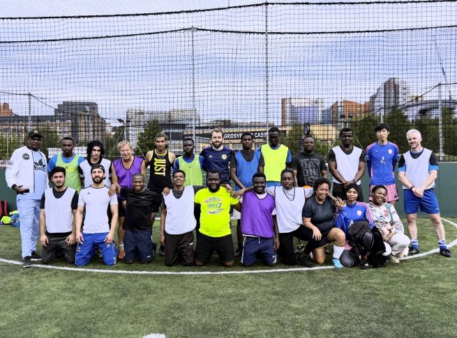 Players on the pitch