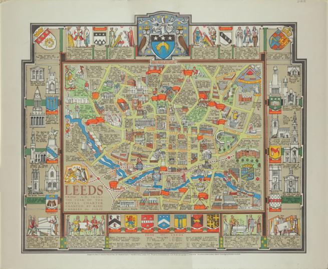 Colourful map of Leeds