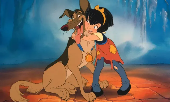 A still from "All Dogs Go To Heaven"