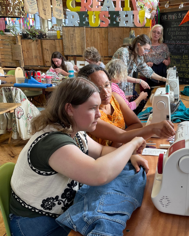 Sewing at SCRAP