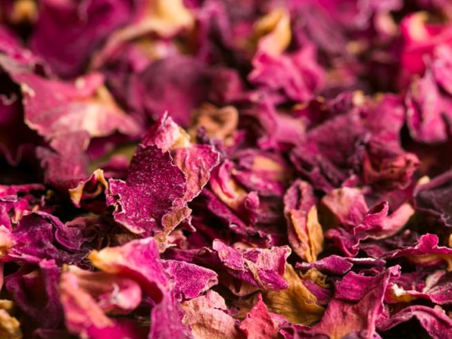 Pile of dried flowers.