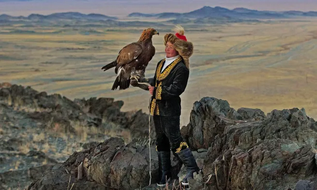 A still from "The Eagle Huntress"