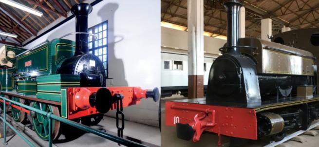 Photographs of old trains