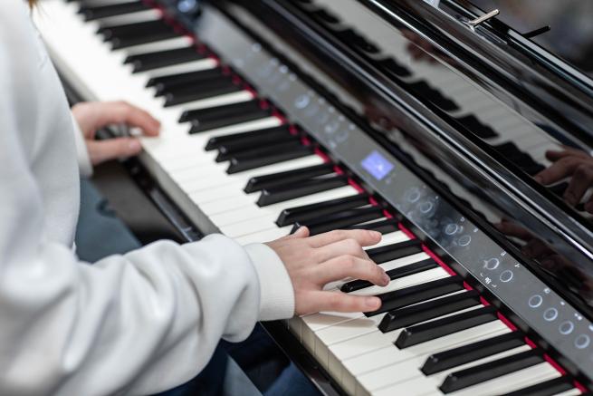 Piano Keys being played