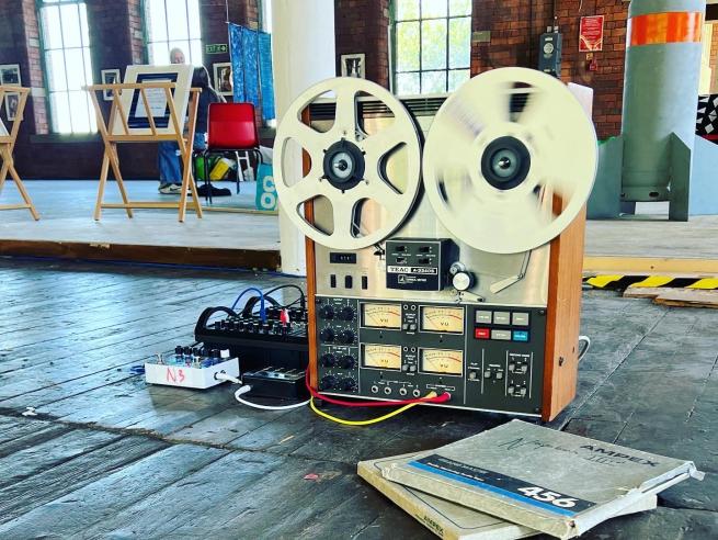 Retro audio equipment.