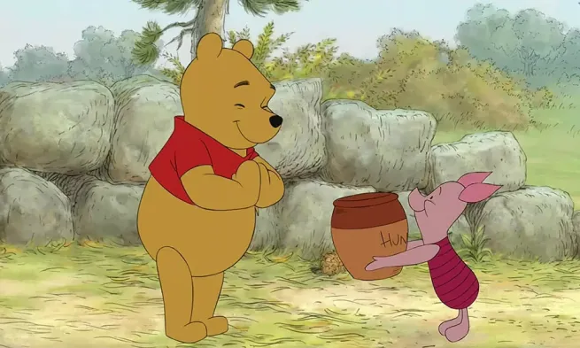 A still from the film "Winnie The Pooh"