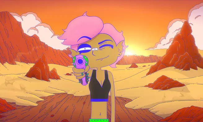 A still from "Lesbian Space Princess"