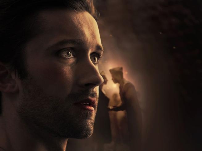 Close up of man's face 