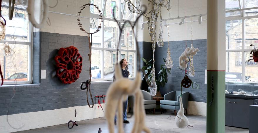Loops exhibition at Sunny Bank Mills
