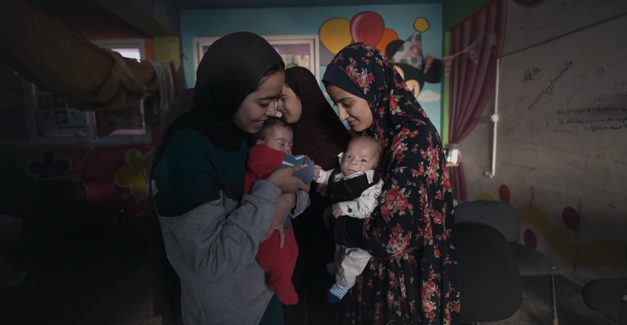 Still from Gaza’s Twins, Come Back to Me
