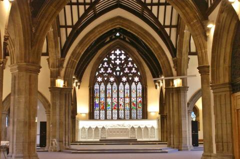 St Matt's Leeds inside the church