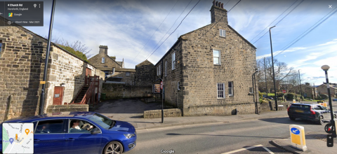 Picture shows the back of Horsforth Museum and to the left the Stables. 