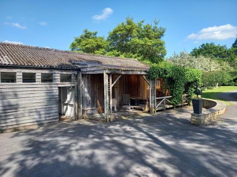 The entrance to the Bardsey Arts Studio