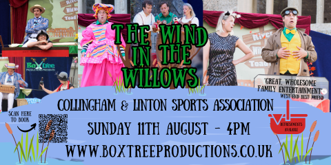 Outdoor Theatre Production Sunday 11th August 2024 at 4pm, Bring your Chairs and Balankets and enjoy this magical Theatre Performance while sat on the Cricket Outfield
