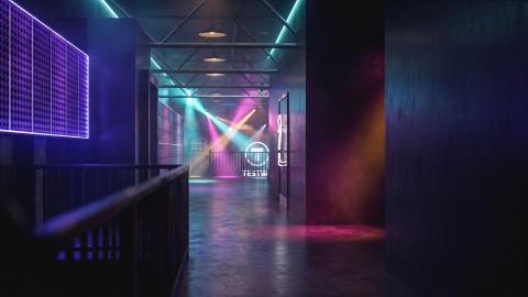 Sleek interior design and lighting elevate the new floor at Testbed  
