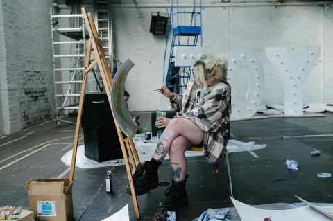 Working on a Goblin photo by Mark Hillyer