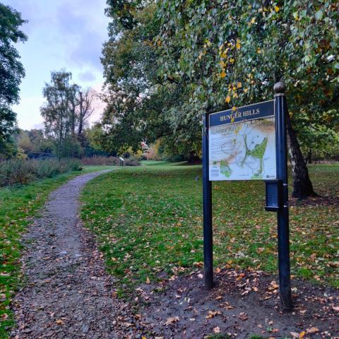 Start of Walk on Hall Lane