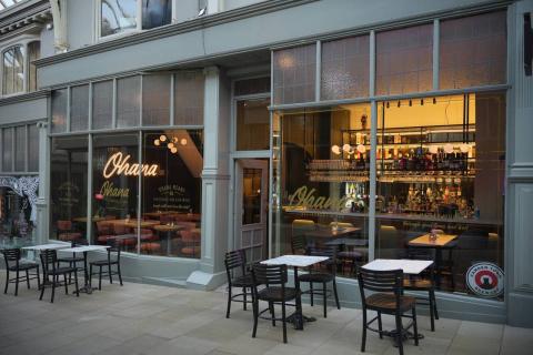 The facade of a restaurant